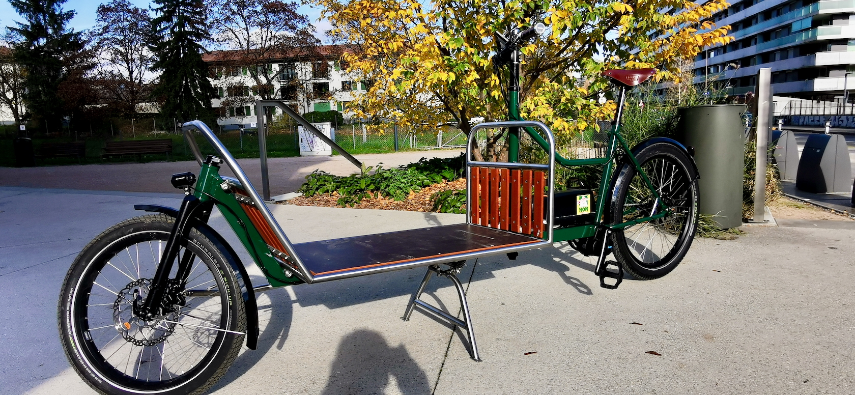 Macadam cargo Genève. Vélo cargo sur mesure.