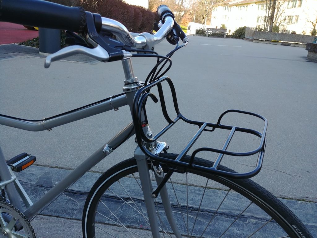 Porte-bagage vélo avant sur mesure